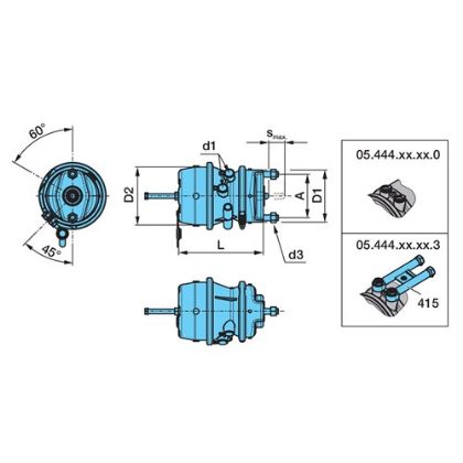 Picture of BPW LH SPRING BRAKE 15/24 - 05.444.39.02.0
