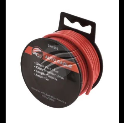 Picture of SINGLE 3MM WIRE 7M RED - CW0305