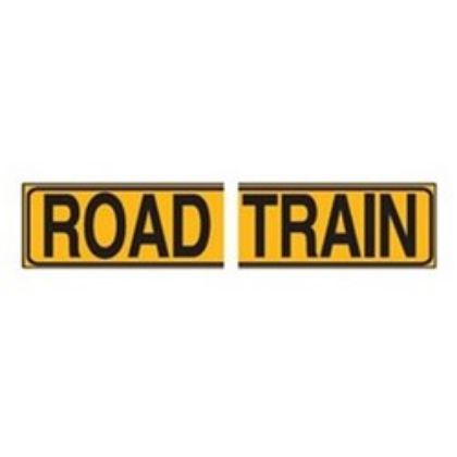 Picture of ROAD TRAIN SIGN 600X250MM 2 PCE - MSRT2006A