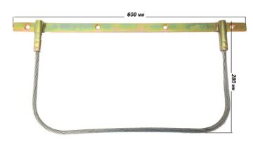Picture of WIRE ROPE ANTI SAIL BRACKET 11IN DROP - WBAS18