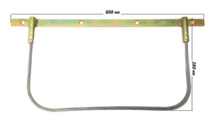 Picture of WIRE ROPE ANTI SAIL BRACKET 11IN DROP - WBAS18