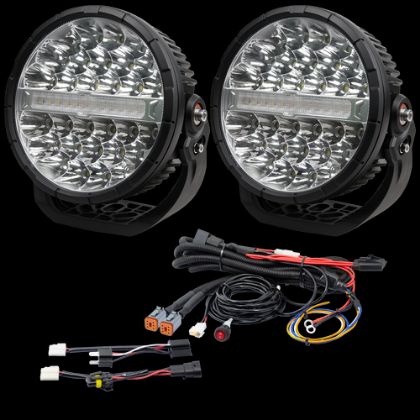 Picture of Razyer 9" Series LED Driving Light Pack with Wiring Kit - LDL9900PACK1
