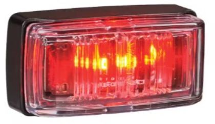 Picture of Narva LED REAR END OUTLINE MARKER LAMP- RED - BLACK BASE - N98032