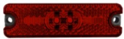 Picture of Red LED Rear Marker Lamp with Reflectors - RM70RLED