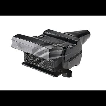 Picture of 12 PIN FLAT TRAILER SOCKT WITH N/O REED SWITCH - TP2046