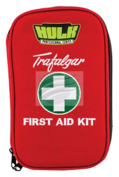 Picture of PERSONAL VEHICLE FIRST AID KIT SOFT RED DURABLE CASE - HU1651